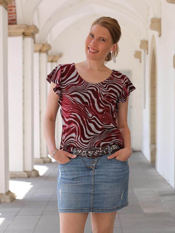 Schnittmuster Volant - Shirt LATISANA Gr. 34-54 : - Sewando
