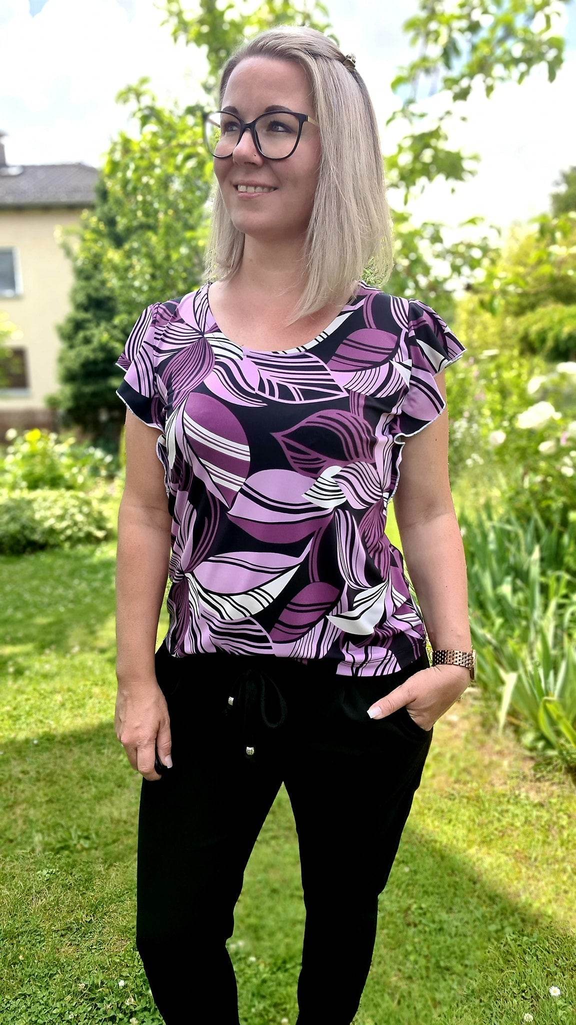 Schnittmuster Volant - Shirt LATISANA Gr. 34-54 : - Sewando