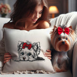 Stickdatei Yorkshire Terrier "Elsa" - realistisch - FÜR HELLE STOFFE