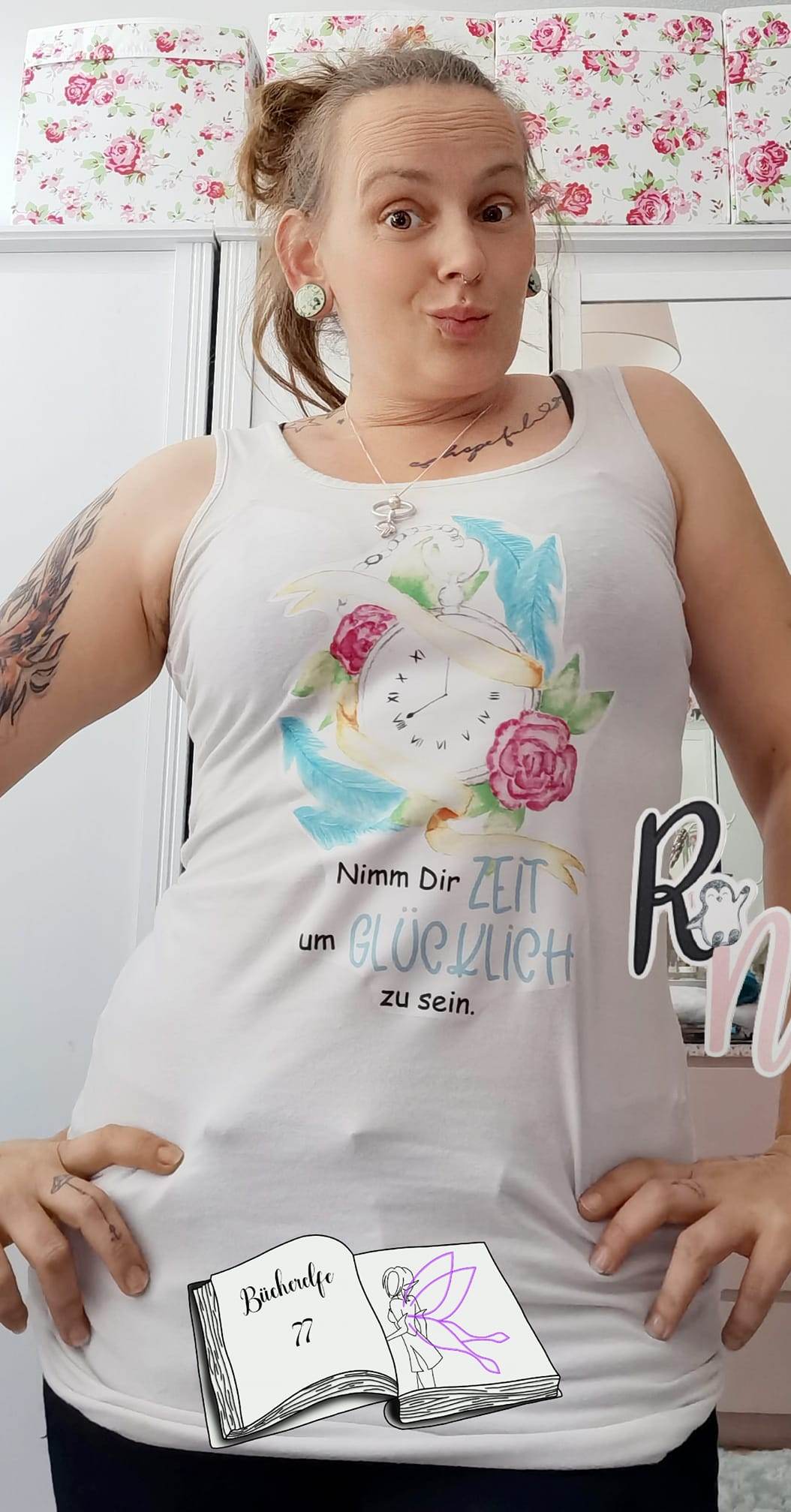 Digiset Blumen Taschenuhr Plotten, Sublimation, Drucken - Sewando