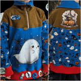 Schnittmuster Pullover, Troyer Achat Gr. 80 bis 152 - Sewando