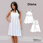 Schnittmuster Damen Kleid Diana Gr. 34-46 - Sewando