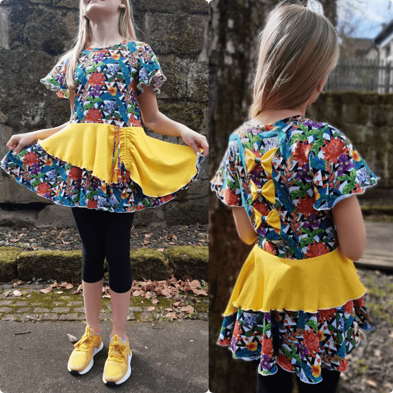 Schnittmuster Kleid AppleJuicy Gr. 80 bis 152 - Sewando