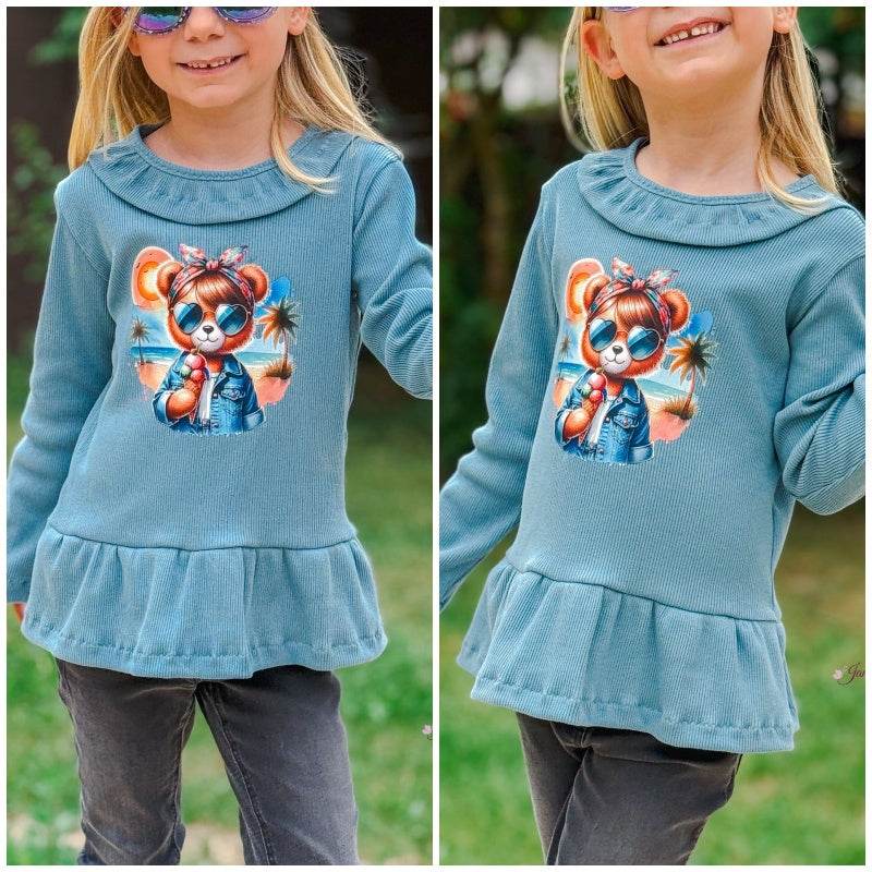 Schnittmuster Bea Rippshirt Gr. 74 bis 164 - Sewando