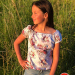 Schnittmuster MiniCarmen Top Gr. 98 - 152 - Sewando