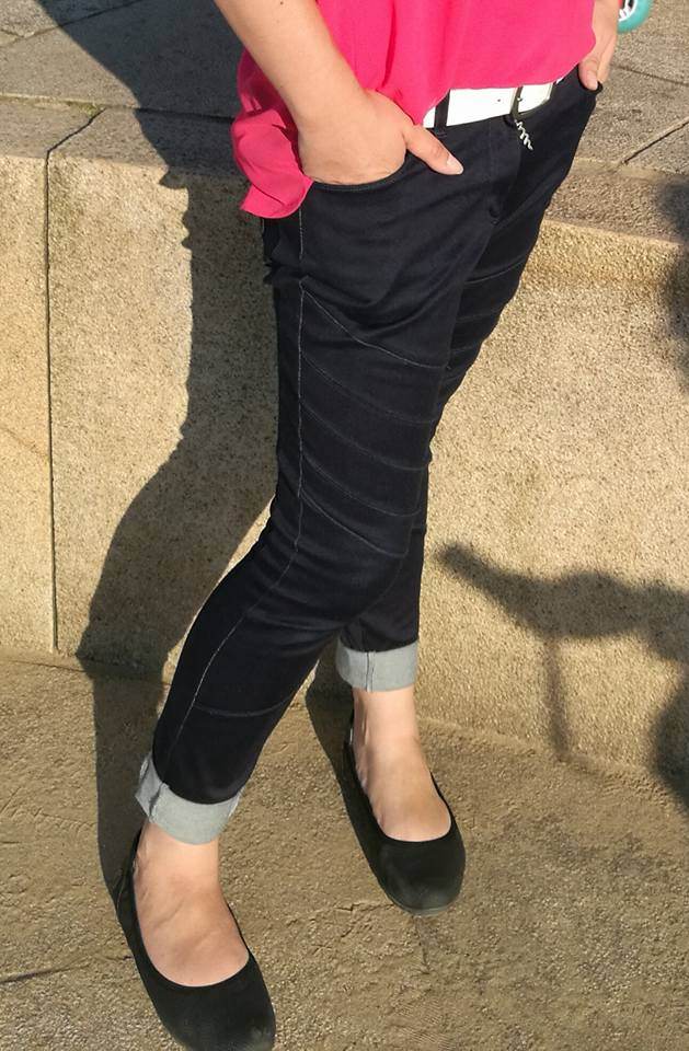 E-Book Skinny Jeanshose Merle Gr. 30-48 - Sewando