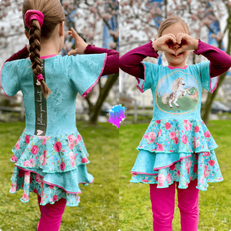 Schnittmuster Kleid AppleJuicy Gr. 80 bis 152 - Sewando