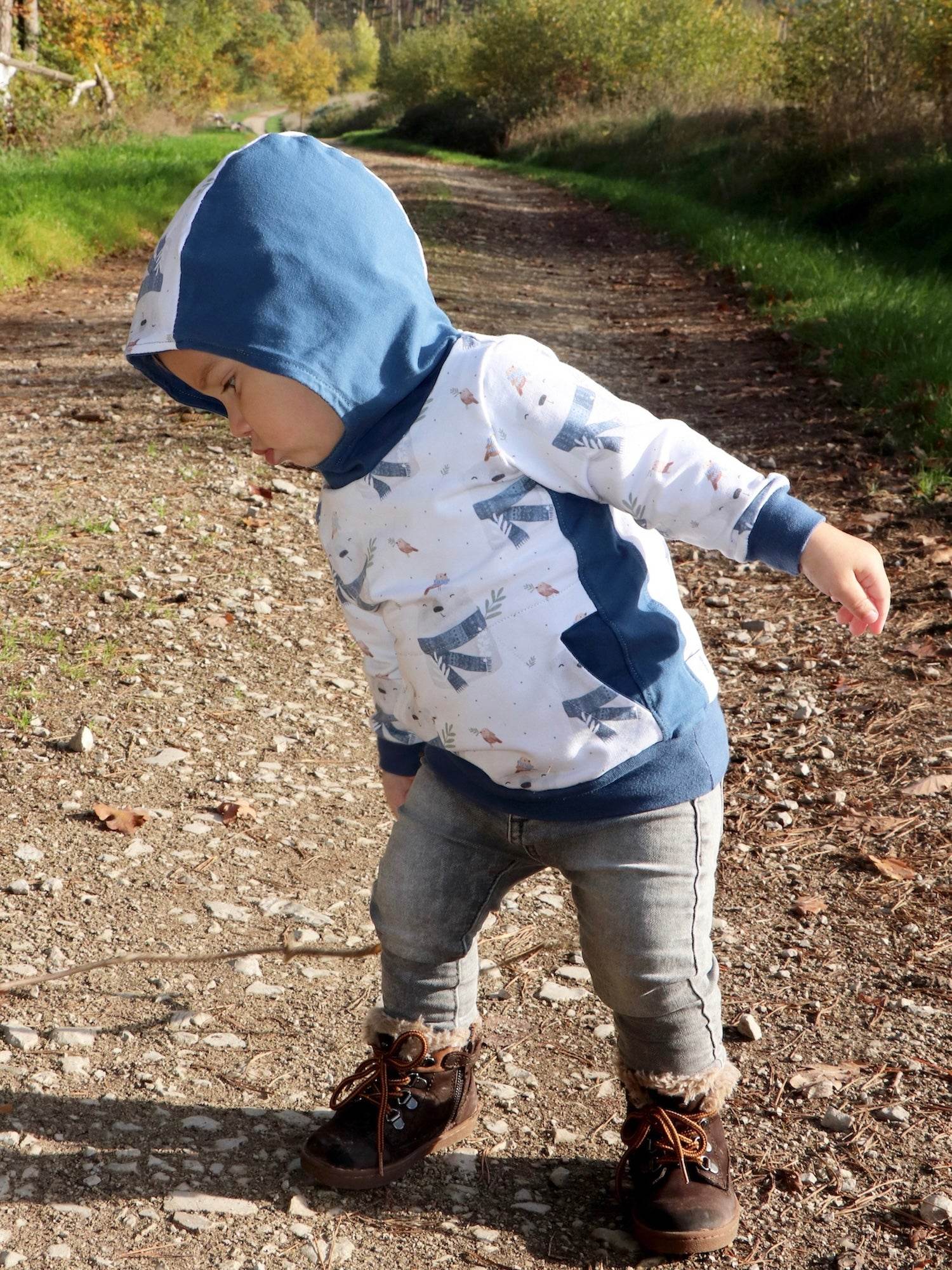 Schnittmuster Hoodie Winter-Tadeo Gr. 74-140 - Sewando