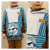 Schnittmuster Pullover Hoodie Bexx Gr. 80 bis 152 - Sewando