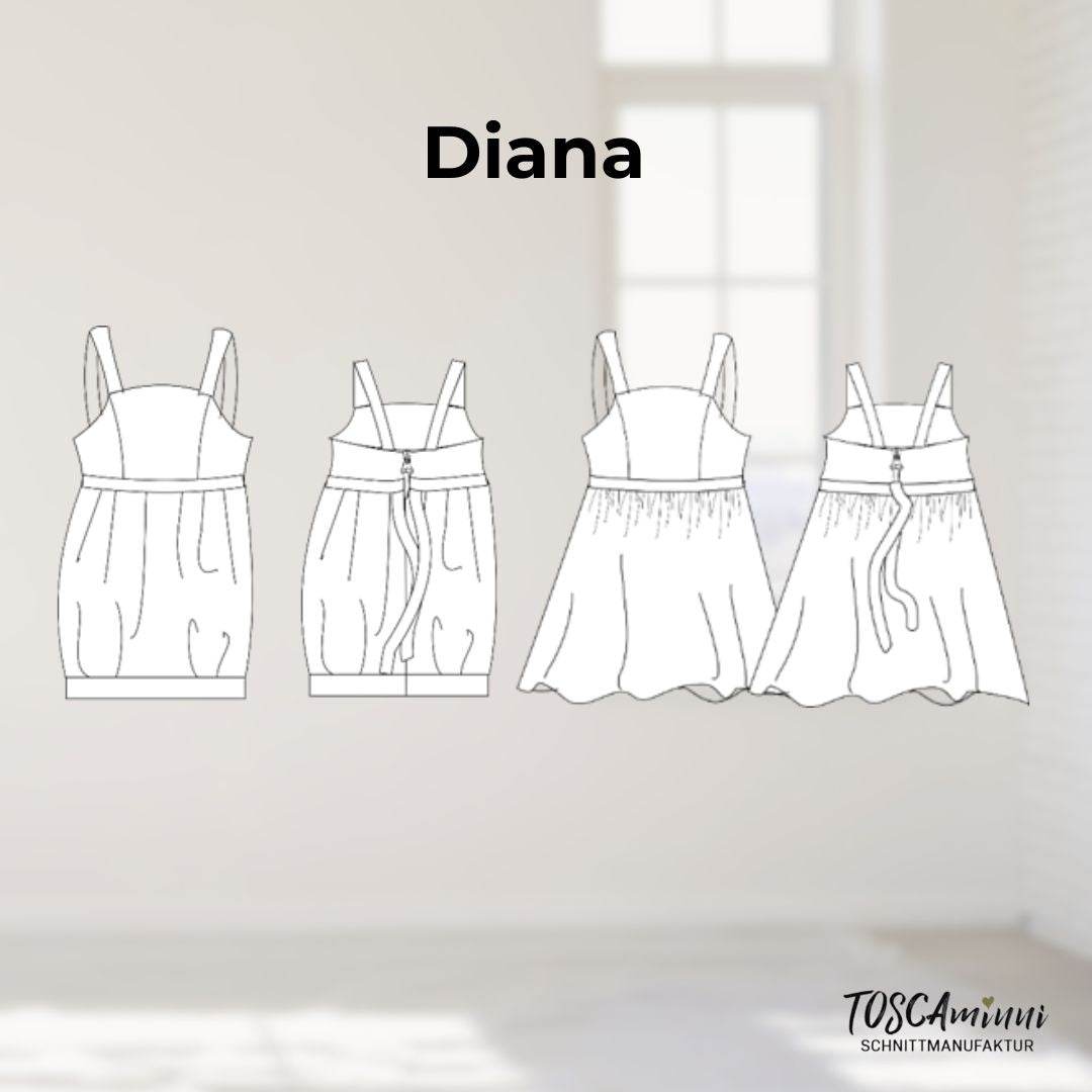 Schnittmuster Damen Kleid Diana Gr. 34-46 - Sewando