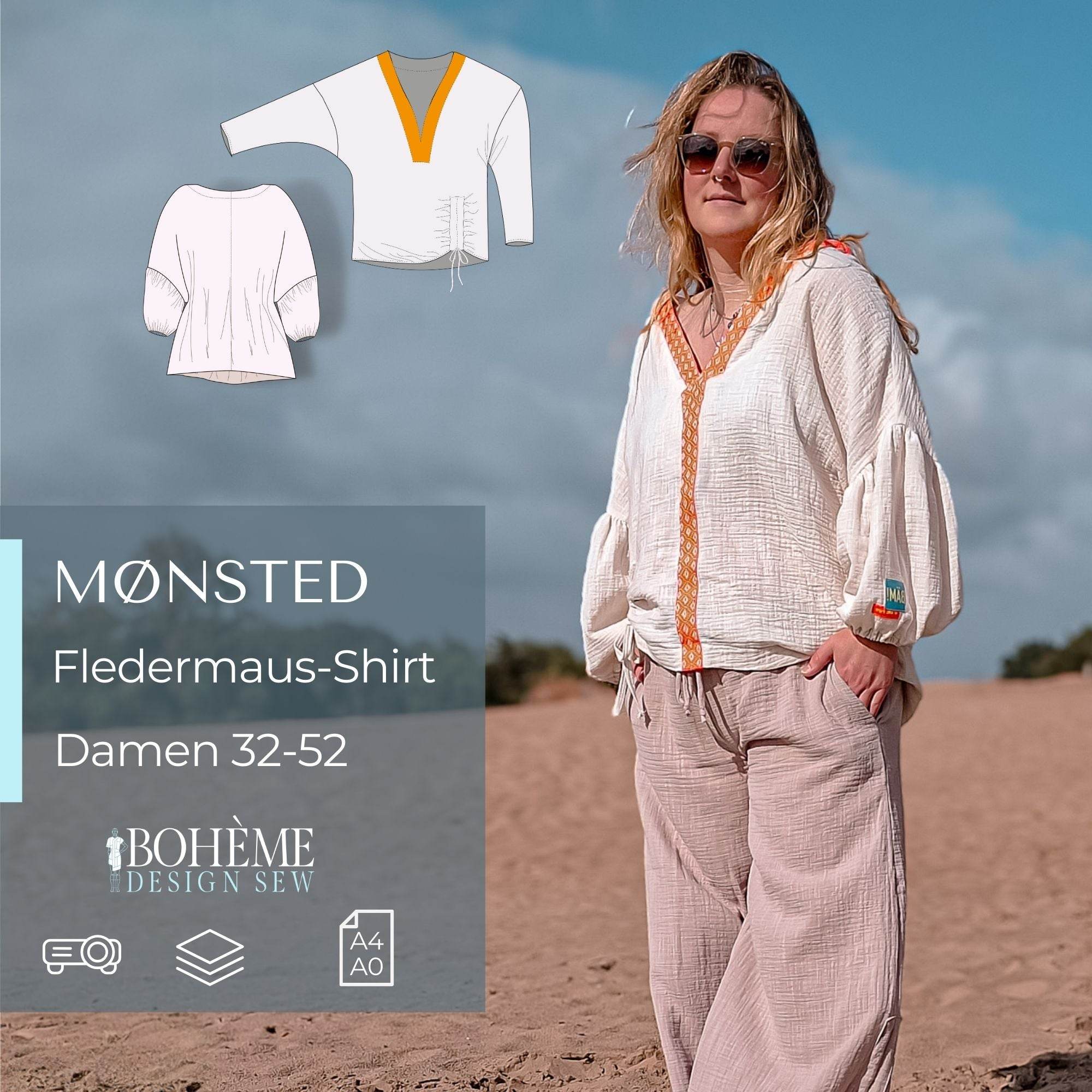 MØNSTED.fledermaus | Damen | 32-52 | Schnitt : - Sewando