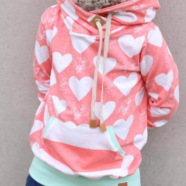 Schnittmuster Hoodie mini JOLINE Gr. 74/80-146/152 + gratis Plotterdatei : - Sewando