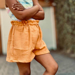 Schnittmuster MiniBagUp Mädchenshorts Gr. 104 - 158 - Sewando