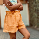 Schnittmuster MiniBagUp Mädchenshorts Gr. 104 - 158 - Sewando