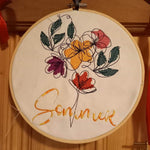 Stickdatei - 4 Jahreszeiten - Blumen Single Line - Sewando