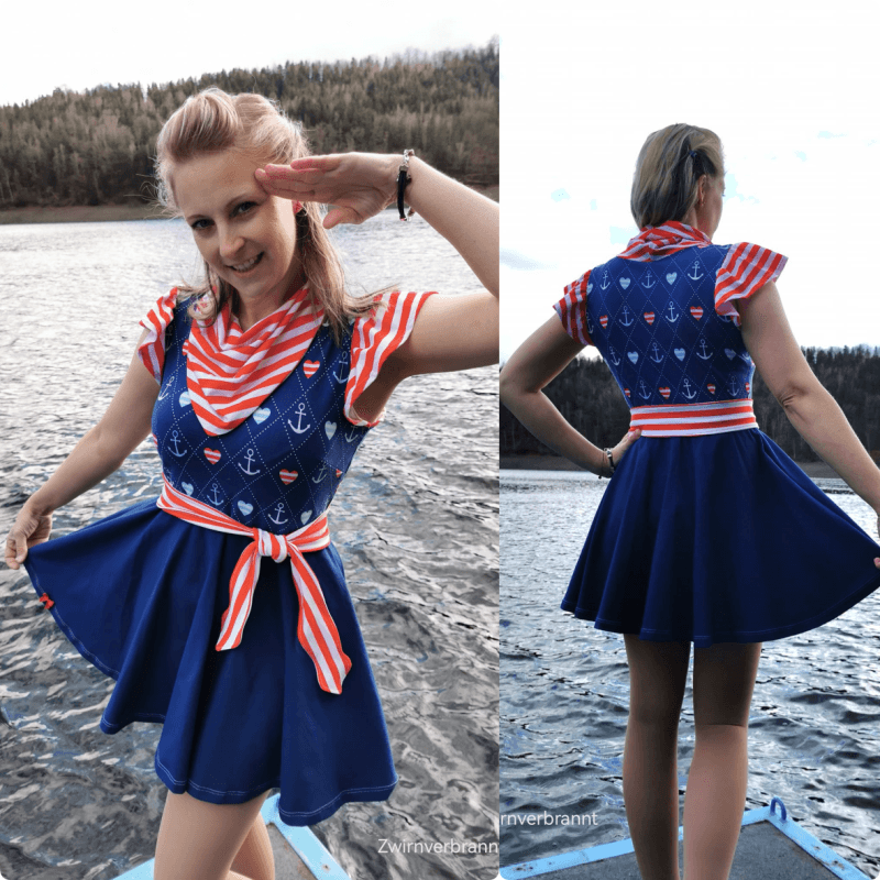 Schnittmuster Kleid Alianda Gr. 32 bis 52 - Sewando