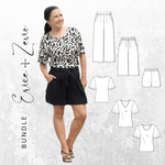 BUNDLE Schnittmuster Shirt ZEVIO Gr. 34-56 + Hose ERICE Gr. 32-56 - Sewando