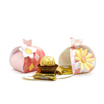 Geschenkbox Ostern Rauten rot / rosa mit Blume - Printable für Schere oder Plotter - Sewando