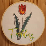 Stickdatei - 4 Jahreszeiten - Blumen Single Line - Sewando