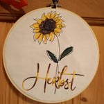 Stickdatei - 4 Jahreszeiten - Blumen Single Line - Sewando
