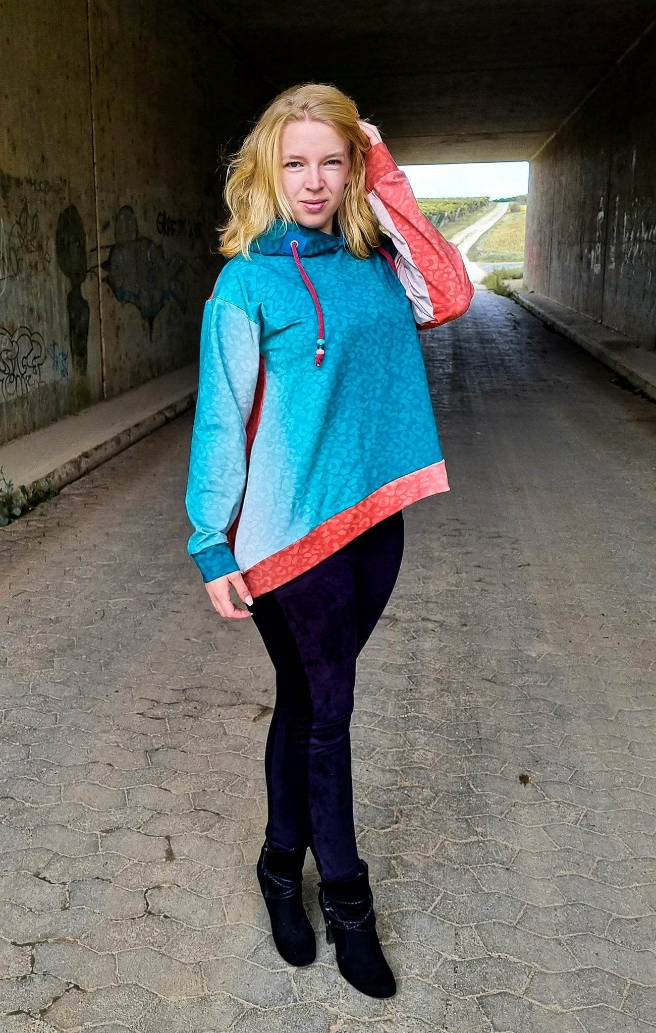 Schnittmuster Hoodie CARBONIA Gr. 32-54 : - Sewando