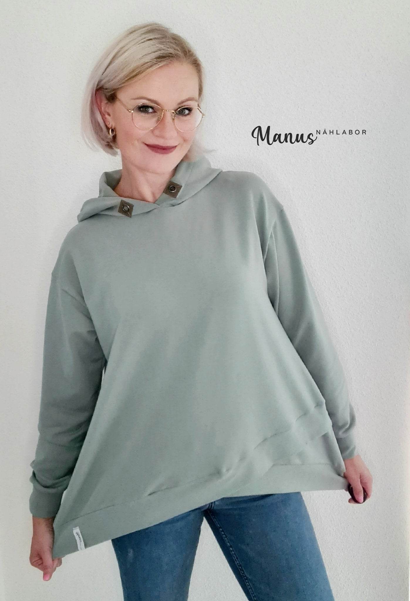 Schnittmuster Hoodie CARBONIA Gr. 32-54 : - Sewando