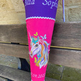 Einhorn Stickdatei, Einhornkopf mit Schmetterlingen für deine Stickmaschine - Sewando