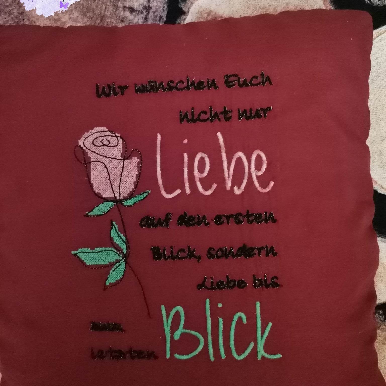 Stickdatei - Liebe bis zum letzten Blick - Sewando