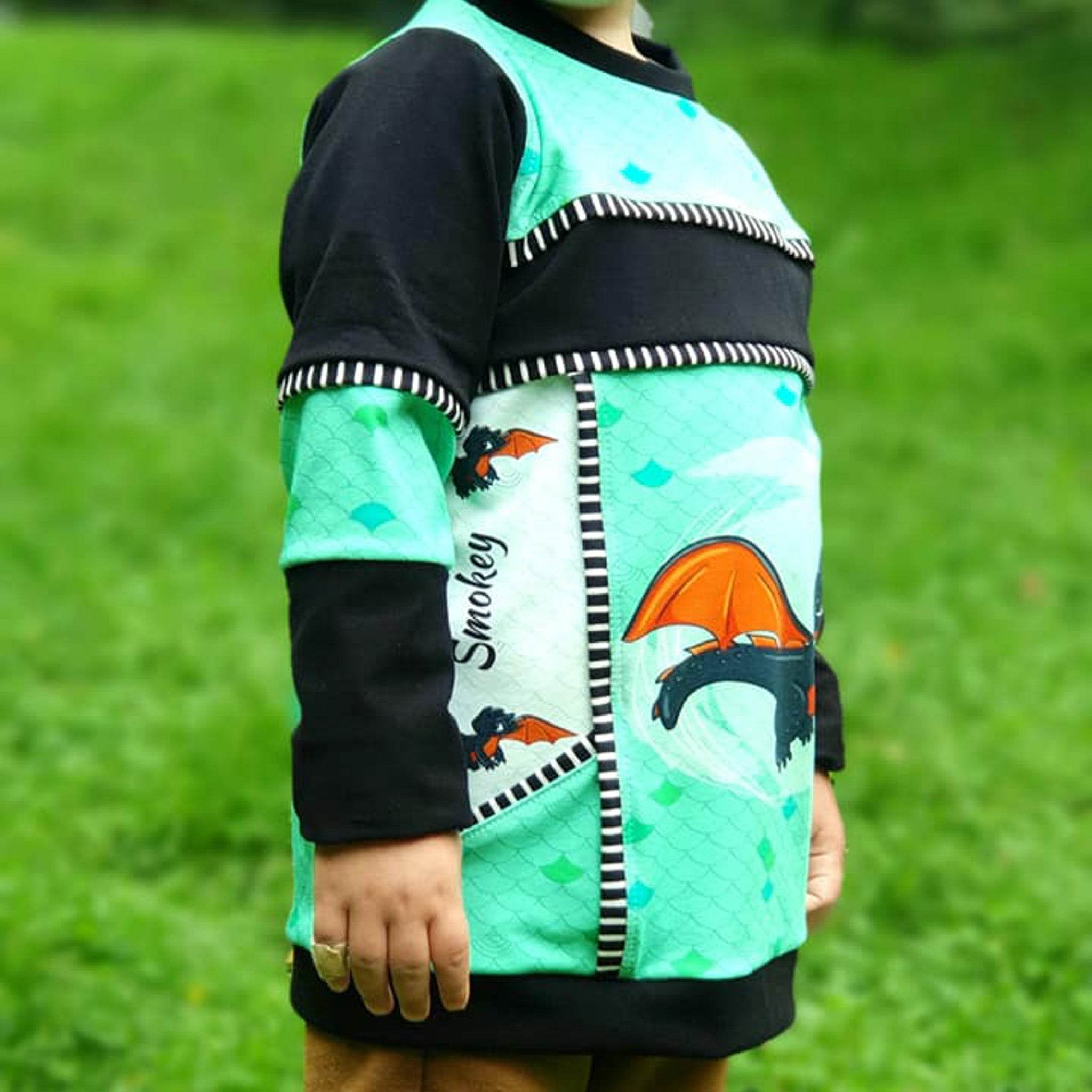 Schnittmuster Hoodie Mighty Kriss Kross Gr.74 - 122 - Sewando