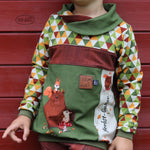 Schnittmuster Hoodie Mighty Kriss Kross Gr.74 - 122 - Sewando