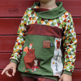Schnittmuster Hoodie Mighty Kriss Kross Gr.74 - 122 - Sewando