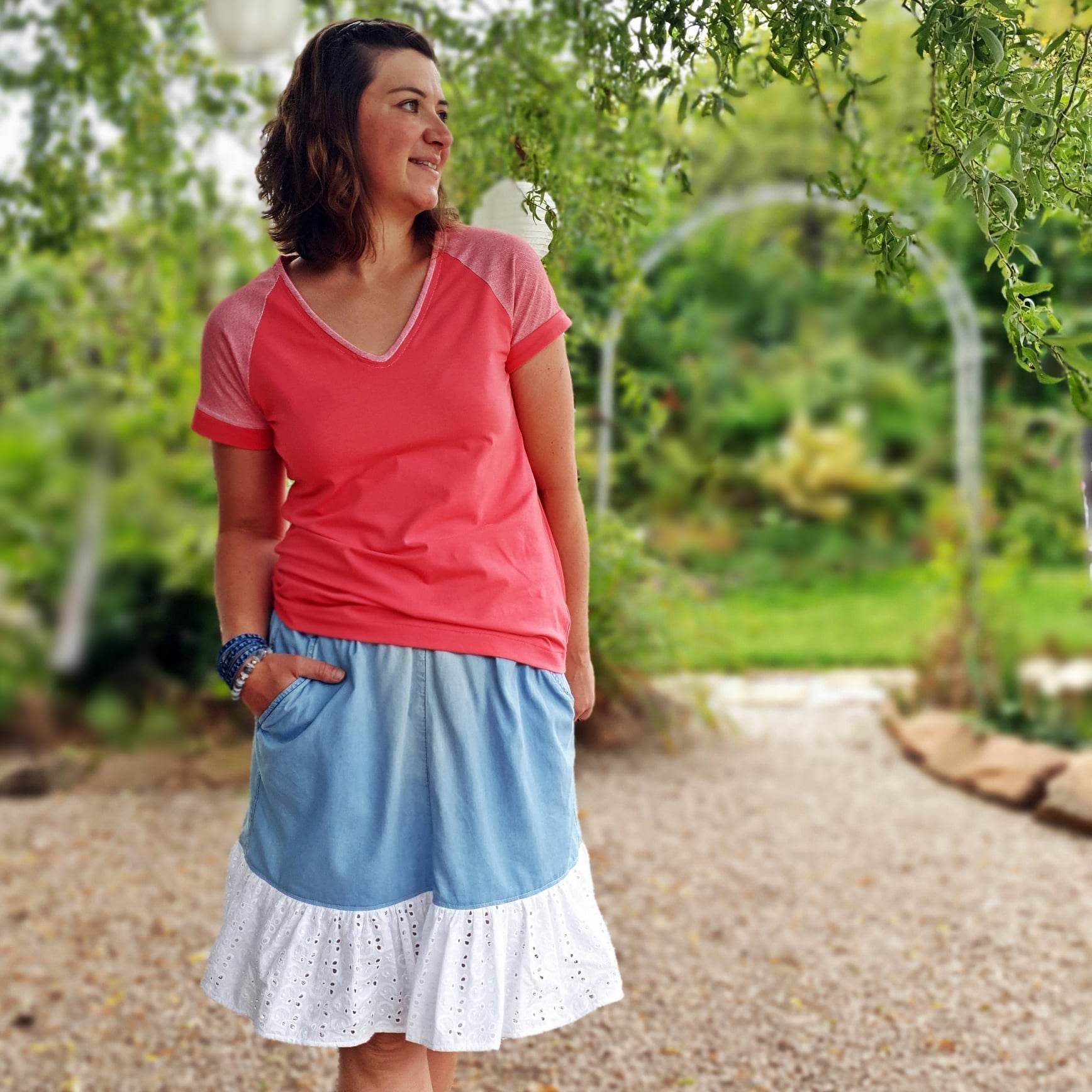E-Book Raglanshirt MissRaglana Jerseyversion 32-52 Schnittmuster - Sewando