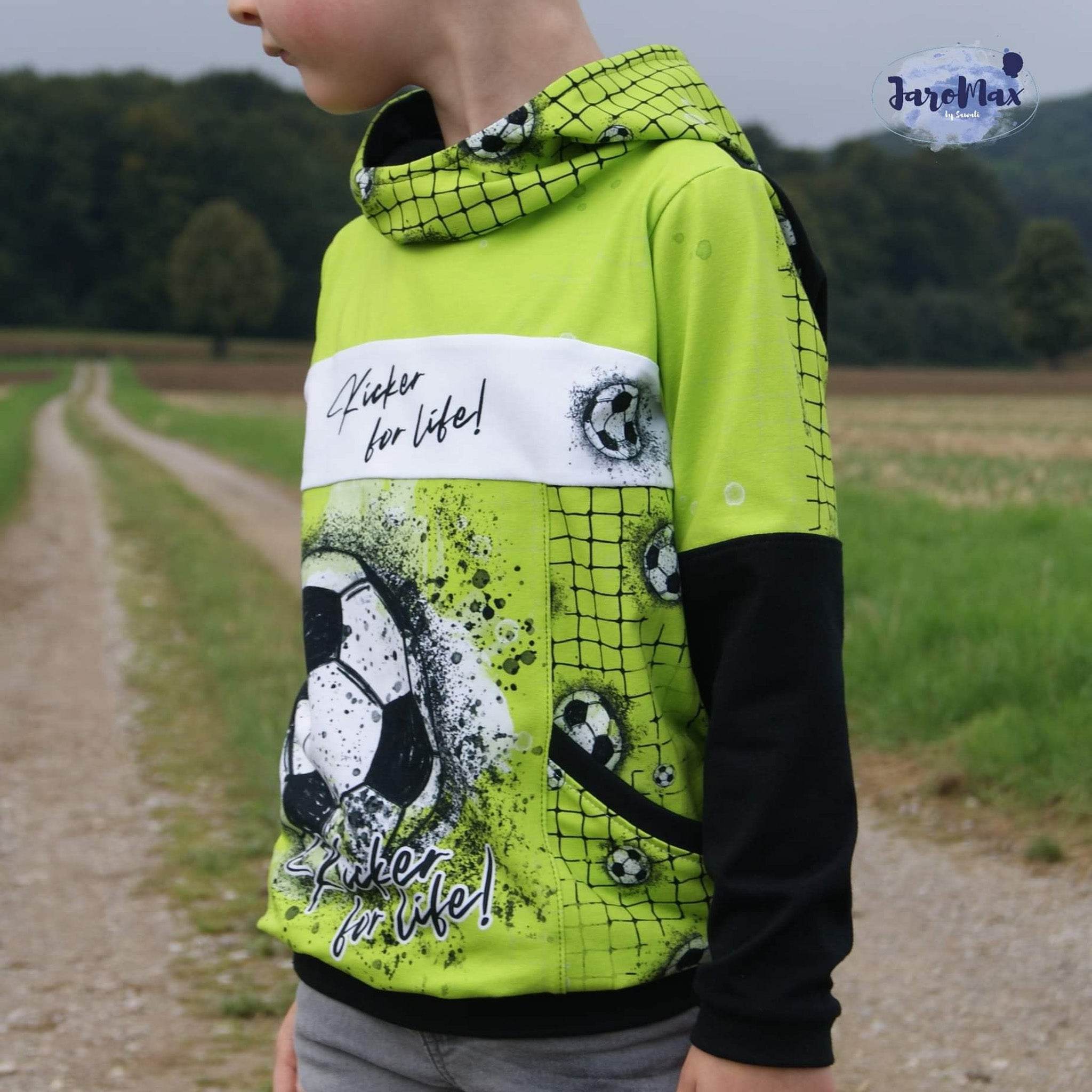Schnittmuster Hoodie Mighty Kriss Kross Gr.122 - 176 - Sewando