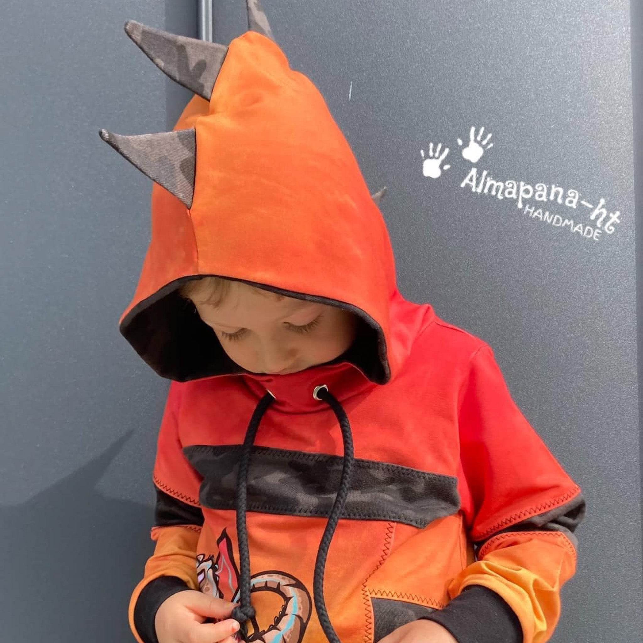 Schnittmuster Hoodie Mighty Kriss Kross Gr.122 - 176 - Sewando