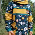 Schnittmuster Hoodie Mighty Kriss Kross Gr.74 - 122 - Sewando