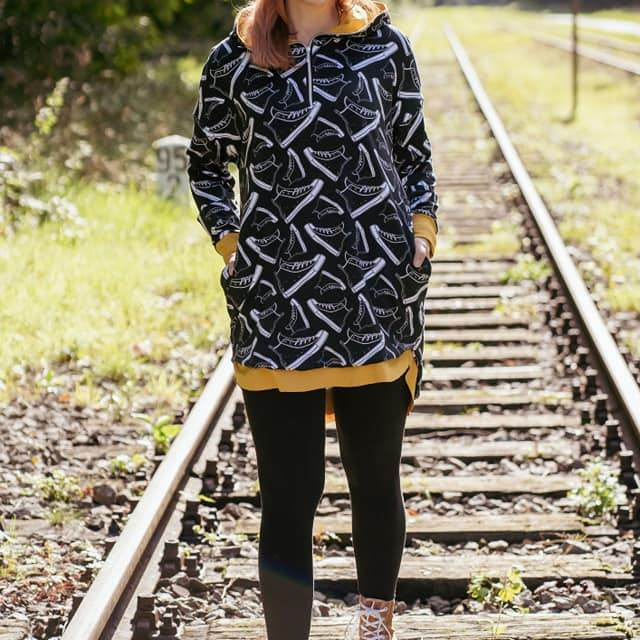 Oversize Hoodie Runa Gr. 32-56 inkl. Beamerdatei - Sewando