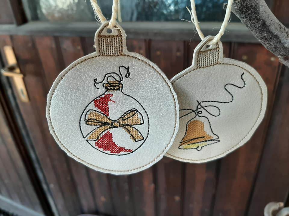 Stickdatei - Christbaumkugeln Single Line (22 Motive) - Sewando