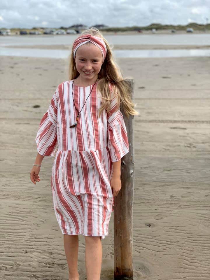 LOELLA Dress Schnittmuster Kleid aus Webstoff/ Musselin, 2 Varianten Gr. 80-164 : - Sewando
