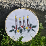 Stickdatei - Adventsgesteck (Single Line) - Sewando