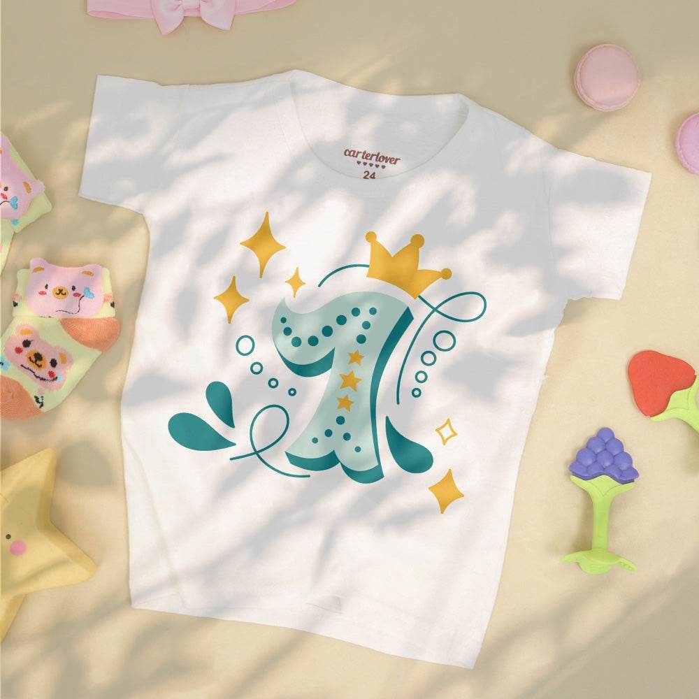 Zahl 1 / EINS für Geburtstags-T-Shirt - Plotterdatei - Sewando
