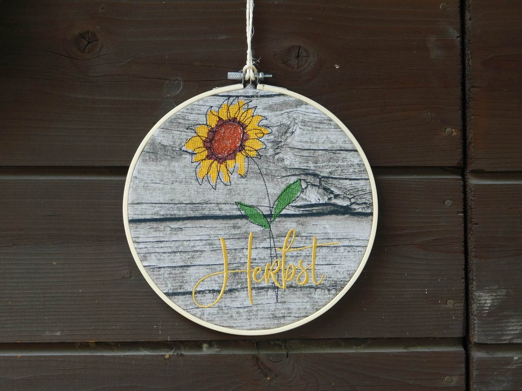 Stickdatei - 4 Jahreszeiten - Blumen Single Line - Sewando