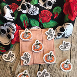Stickdatei - Spiel "TIC TAC TOE Halloween" mit Stoffbeutel