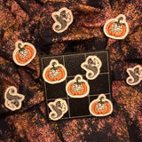 Stickdatei - Spiel "TIC TAC TOE Halloween" mit Stoffbeutel