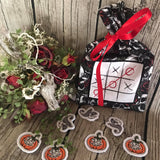 Stickdatei - Spiel "TIC TAC TOE Halloween" mit Stoffbeutel