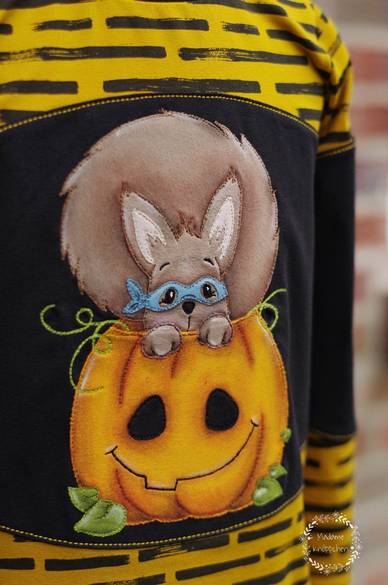 Applikationsvorlage Kürbishörnchen - Sewando