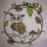 Stickdatei - Kritzelkreis "Herbst"