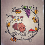 Stickdatei - Kritzelkreis "Herbst"