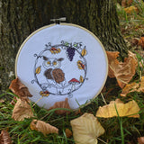 Stickdatei - Kritzelkreis "Herbst"