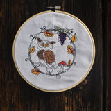 Stickdatei - Kritzelkreis "Herbst"