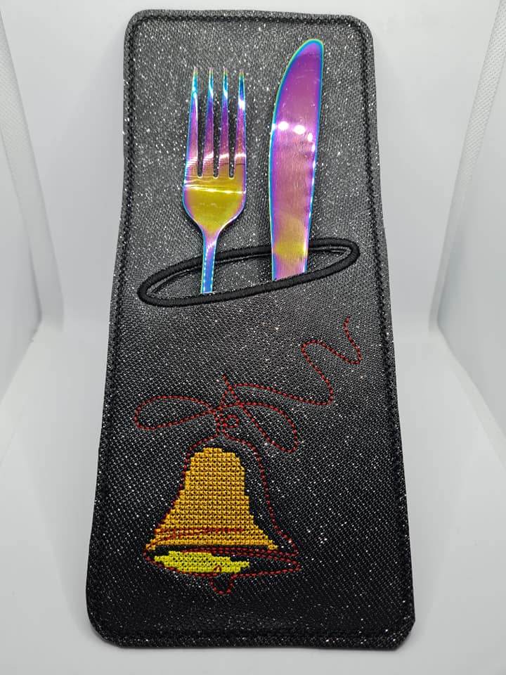 Stickdatei - Bestecktaschen - Weihnachten (12 Single Line Motive) - Sewando